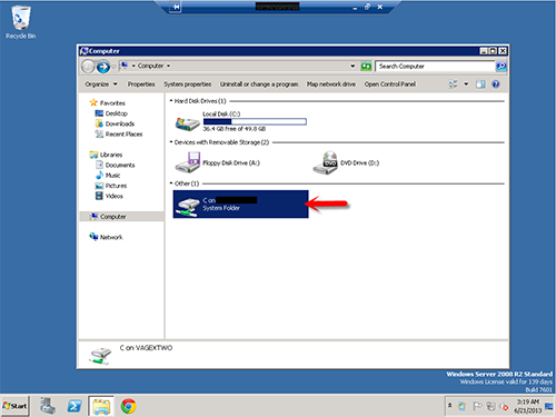 How to transfer files to a windows VPS step 4