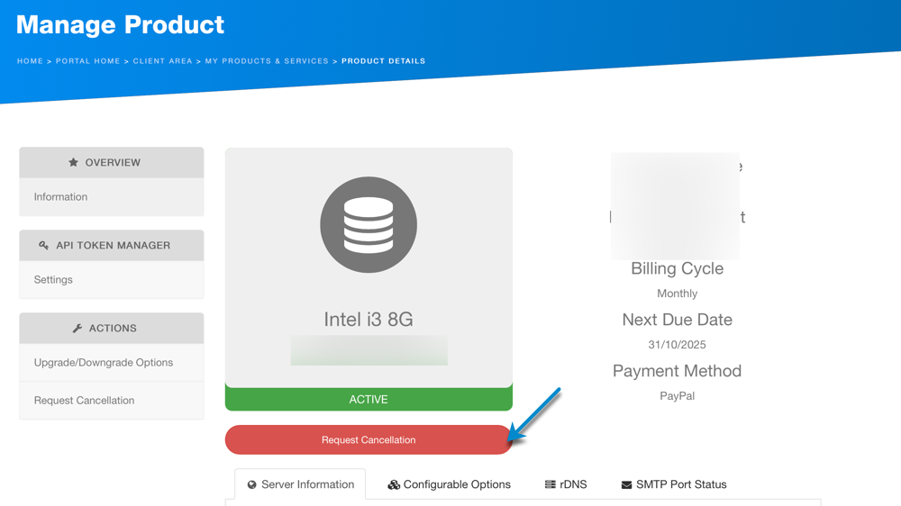 Service Details Page