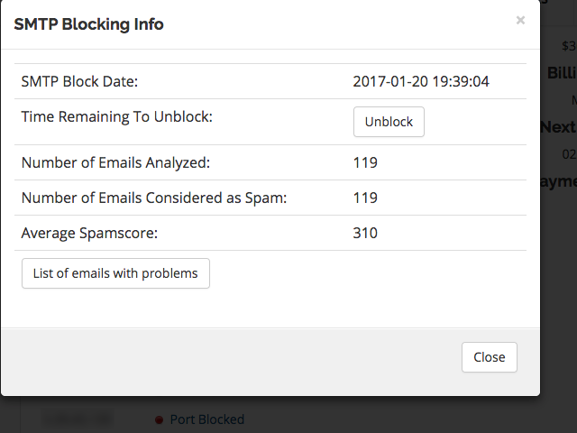 Unblock SMTP Port