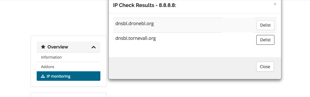 How to check for IP blacklists