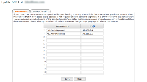 How to register your domain's nameservers at InternetBS Register private nameservers at InternetBS
