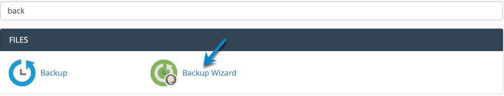cPanel  interface backup Icon