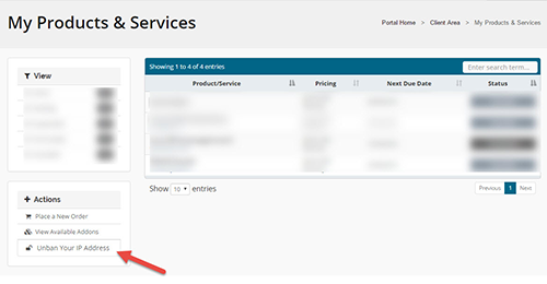 how to unban your IP address in server's firewall