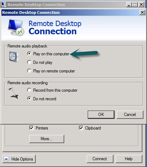 how to activate the audio on your Windows VPS