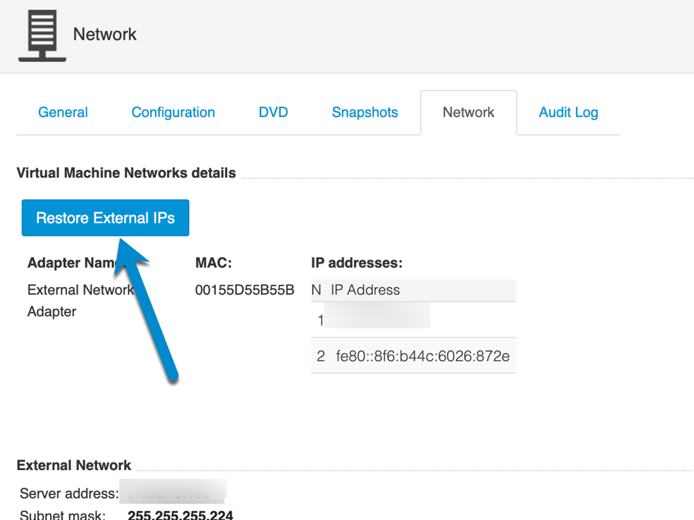 Illustration to set Windows VPS IP from HostStage