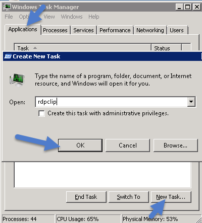 >How to fix the copy paste feature on a Windows VPS