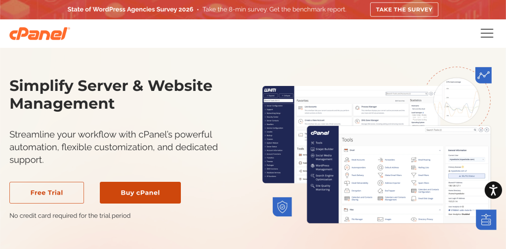 cPanel Website Screenshpt